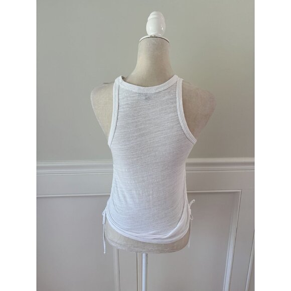 The Range White Side-Tie Tank Top Small Lightweight Stretch Knit - Picture 5 of 7